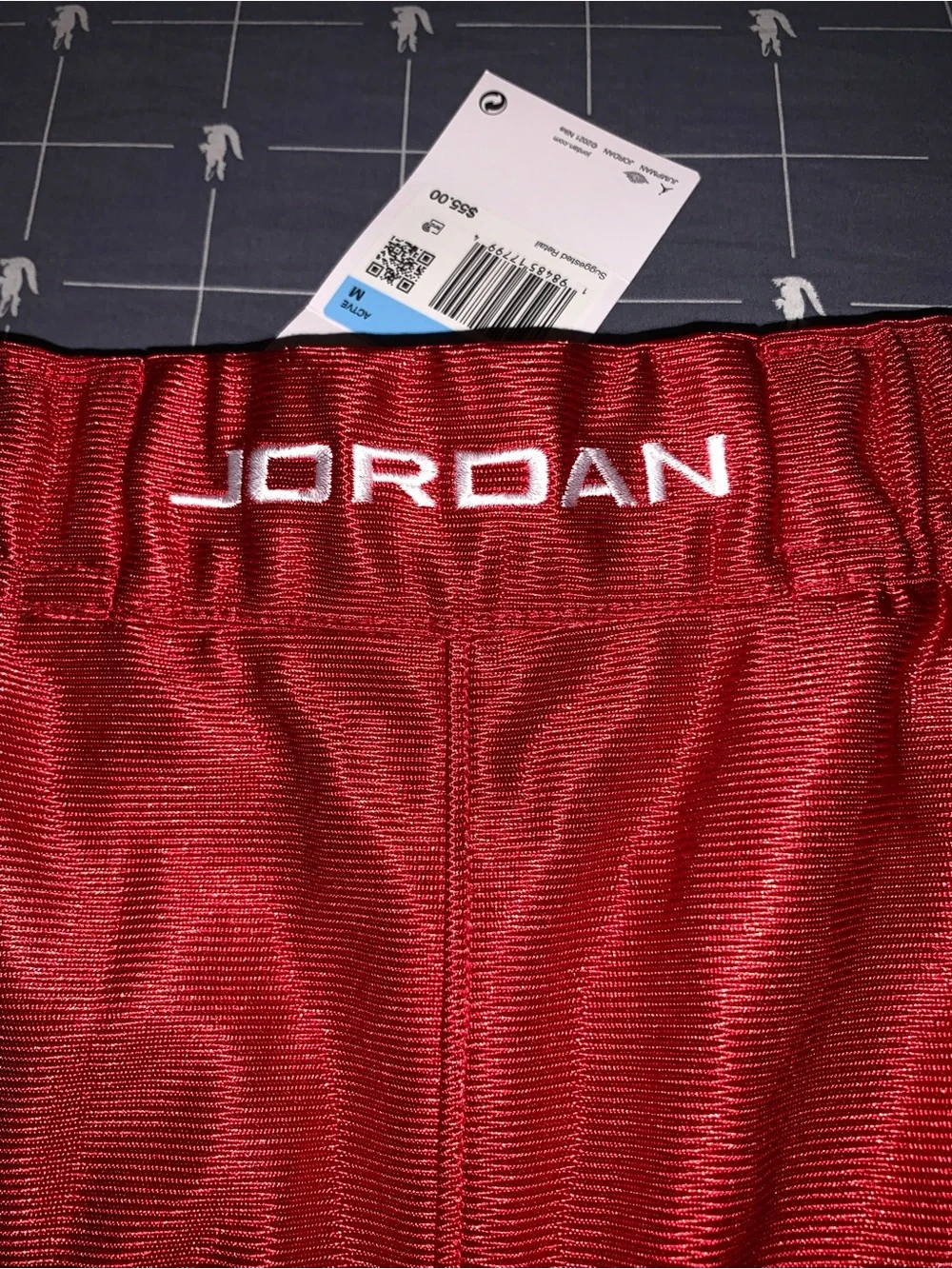 Jordan Brooklyn Cat Scratch Men's Shorts Red HV0560-687 Size: Medium